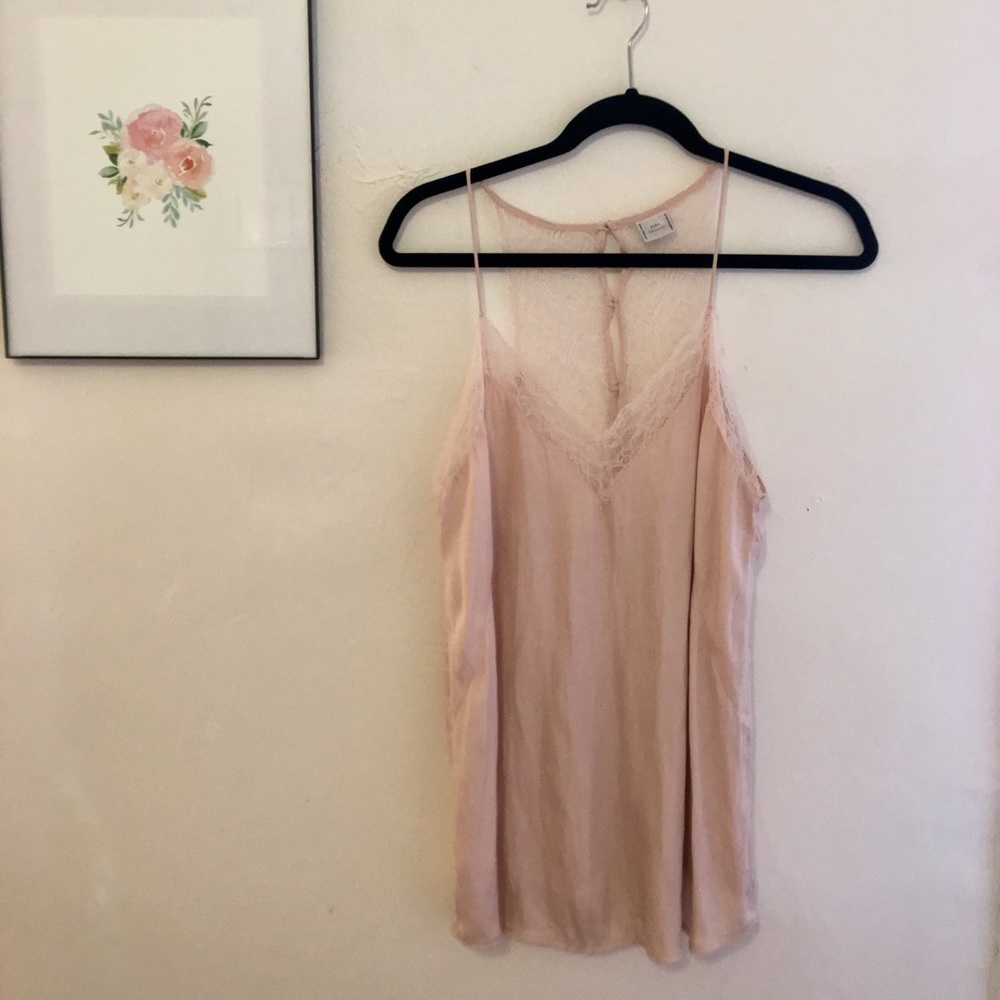 Lace light pink Zara tank top